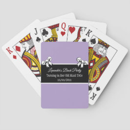 Junggeselinnen-Abschied Poker Lavender Bows person Spielkarten
