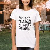 Junggeselinnen-Abschied Pop der Blase T-Shirt