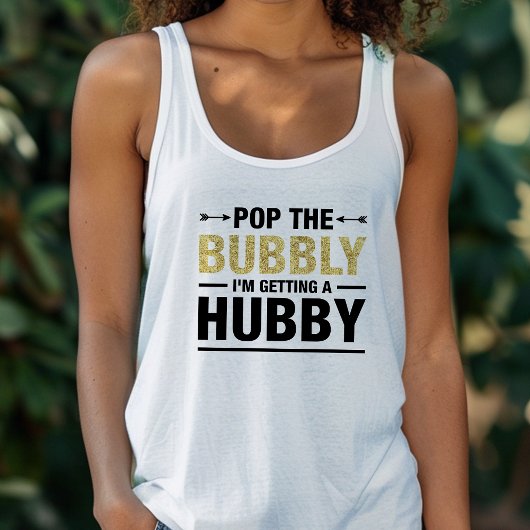 Junggeselinnen-Abschied Pop Die Bubbly Bride Hochz Tank Top