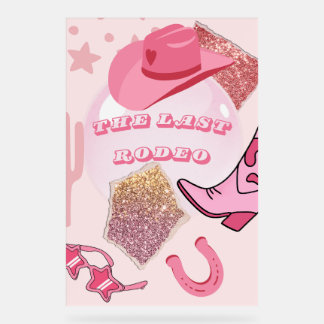 Junggeselinnen-Abschied Poster - Glitzer und Glam