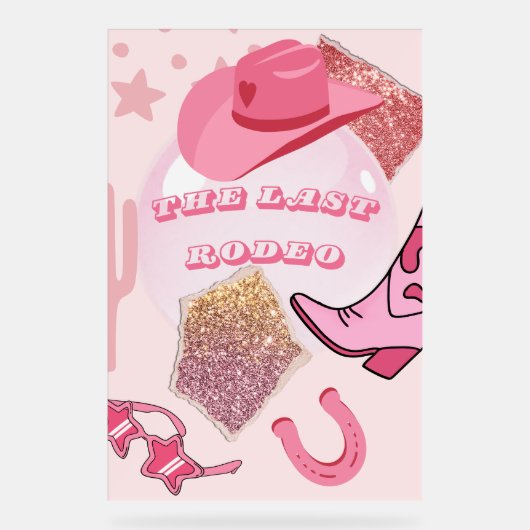 Junggeselinnen-Abschied Poster - Glitzer und Glam (Vorderseite)