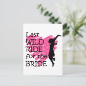 Junggeselinnen-Abschied Postkarte (Stehend Vorderseite)