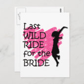 Junggeselinnen-Abschied Postkarte (Vorne/Hinten)