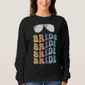 Junggeselinnen-Abschied Retro Bride Sweatshirt (Vorderseite)