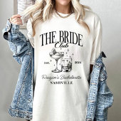 Junggeselinnen-Abschied Retro Cocktail Black Bridg T-Shirt