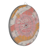 Junggeselinnen-Abschied-Retro-Rosa Betrunken in Li Dartscheibe (Vorderseite Links)