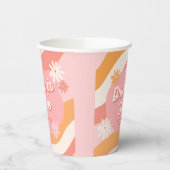 Junggeselinnen-Abschied Retro Rosa Betrunken in Li Pappbecher (Links)