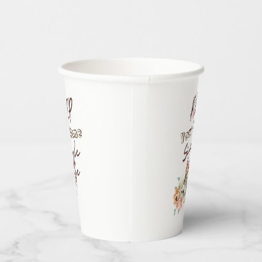 Junggeselinnen-Abschied RIP Single Lebenslauf schä Pappbecher (Rechts)