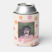 Junggeselinnen-Abschied Rosa Retro Daisy Can Coole Dosenkühler (Kanne Rückseite)