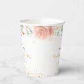 Junggeselinnen-Abschied Rose Pappbecher (Links)