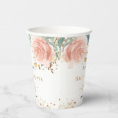 Junggeselinnen-Abschied Rose Pappbecher (Rechts)