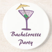 Junggeselinnen-Abschied Sandstein Untersetzer (Vorne)