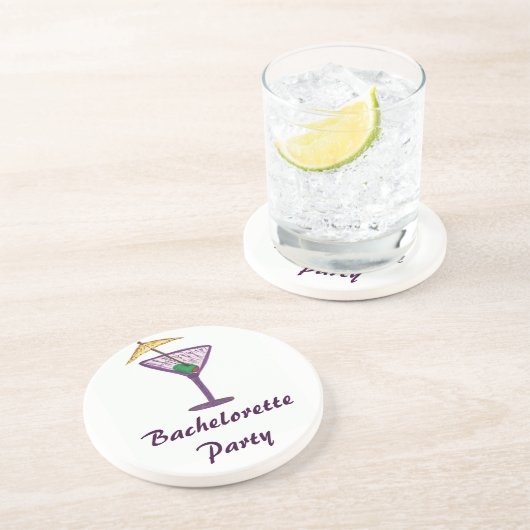 Junggeselinnen-Abschied Sandstein Untersetzer (Seite)