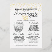 Junggeselinnen-Abschied Scavenger Jagd Spielspass  Folieneinladung (Vorderseite)