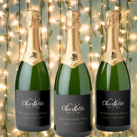 Junggeselinnen-Abschied Schaumweinetikett