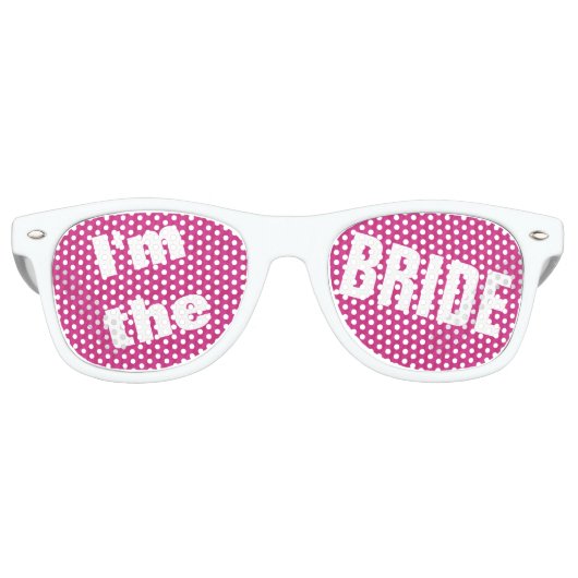 Junggeselinnen-Abschied Shades for Wedding Party B Partybrille (Vorderseite)