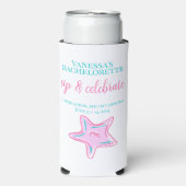 Junggeselinnen-Abschied Sip und Celebrate Custom B Selters Dosenkühler (Seltzer Vorderseite)