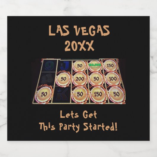 Junggeselinnen-Abschied | Slot Machine Sieger Las Bierflaschenetikett (Einzelnes Label)