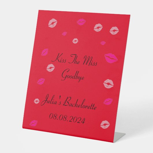 Junggeselinnen-Abschied Sockelschild (Vorderseite)