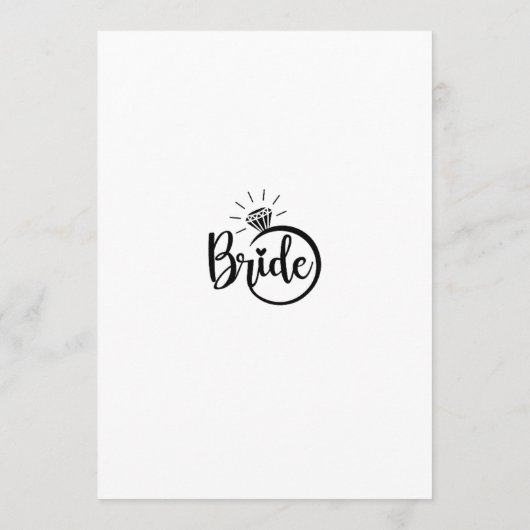 Junggeselinnen-Abschied-Spielkarte Einladung (Rückseite)