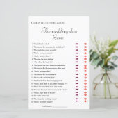 Junggeselinnen-Abschied-Spielkarte für Hochzeitssc (Stehend Vorderseite)