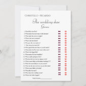 Junggeselinnen-Abschied-Spielkarte für Hochzeitssc Ankündigung (Vorderseite)