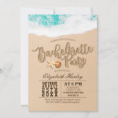 Junggeselinnen-Abschied Summer Beach Starfish Seas Einladung (Vorderseite)