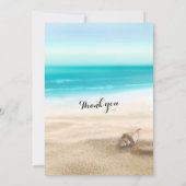 Junggeselinnen-Abschied Summer Beach Starfish Seas Einladung (Rückseite)