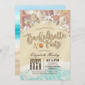 Junggeselinnen-Abschied Summer Beach Starfish Seas Einladung (Vorne/Hinten)