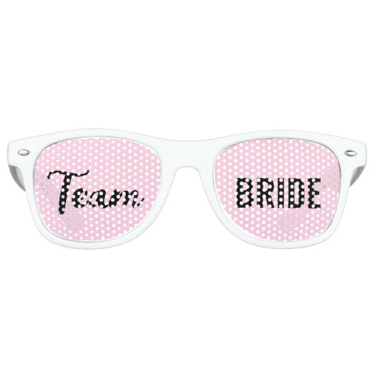 Junggeselinnen-Abschied Team Bride Bridal Cool Spa Partybrille (Vorderseite)