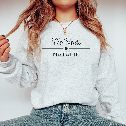 Junggeselinnen-Abschied Team Bride Personalisiert Sweatshirt