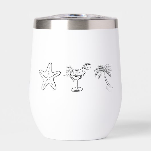 Junggeselinnen-Abschied Thermal Wine Tumbler (Vorderseite)
