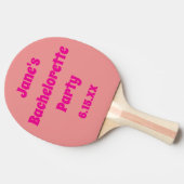 Junggeselinnen-Abschied Tischtennis Schläger (Seitenansicht)