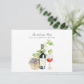 Junggeselinnen-Abschied Toskana Einladung (Stehend Vorderseite)