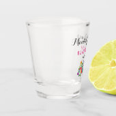 Junggeselinnen-Abschied Trauzeugin Hochzeitrosa Schnapsglas (Links)