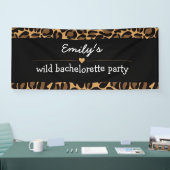 Junggeselinnen-Abschied Trendy Wild Leopard Print Banner (Messe)