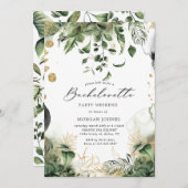 Junggeselinnen-Abschied Tropenziel Einladung (Vorne/Hinten)