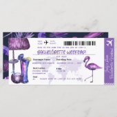 Junggeselinnen-Abschied | Tropische Party Einladun (Vorne/Hinten)