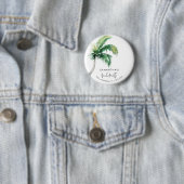 Junggeselinnen-Abschied Tropischer Palmenbaum Button (Beispiel)
