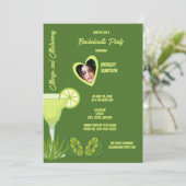 Junggeselinnen-Abschied- und Trauerporträt Einladung (Stehend Vorderseite)