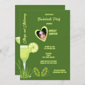 Junggeselinnen-Abschied- und Trauerporträt Einladung (Vorne/Hinten)