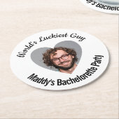 Junggeselinnen-Abschied Untersetzer Welt glücklich (Angewinkelt)