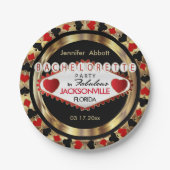 Junggeselinnen-Abschied Vegas Style - DIY City & S Pappteller (Vorderseite)