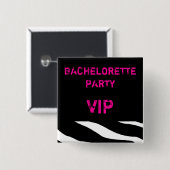 Junggeselinnen-Abschied VIP-Knopf Button (Vorne & Hinten)