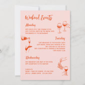 Junggeselinnen-Abschied von Funky Hand Drawn Scrib Einladung (Rückseite)