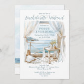 Junggeselinnen-Abschied Watercolor Einladung (Vorne/Hinten)