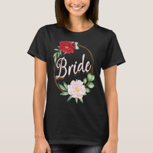 Junggeselinnen-Abschied Wedding Brautparty Floral  T-Shirt