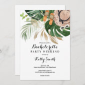 Junggeselinnen-Abschied Weekend - Abenteuer Einladung (Vorne/Hinten)