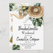 Junggeselinnen-Abschied Weekend Erreichbarkeit Zie Einladung (Vorne/Hinten)