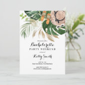 Junggeselinnen-Abschied Weekend Erreichbarkeit Zie Einladung (Stehend Vorderseite)